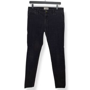 Roxy women's black low rise skinny fit corduroy pants US 9